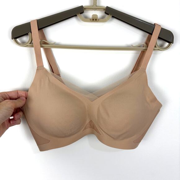 Honeylove CrossOver Bra LWBR0302 Small Sand Beige adjustable wireless - Picture 1 of 8